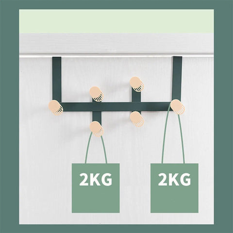 Slick Wall Mounted Coat Hooks And Door Hanging Multi Rack Heavy Duty Storage Easy Peasy Setup For Bedrooms Bathrooms Closets, 35.5x4.9 cm.
