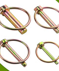 Heavy Duty Lynch Pin Set 50Pcs M4.5 M6 M8 M11 Locking Pins And Hitch Clips in carbon steel construction