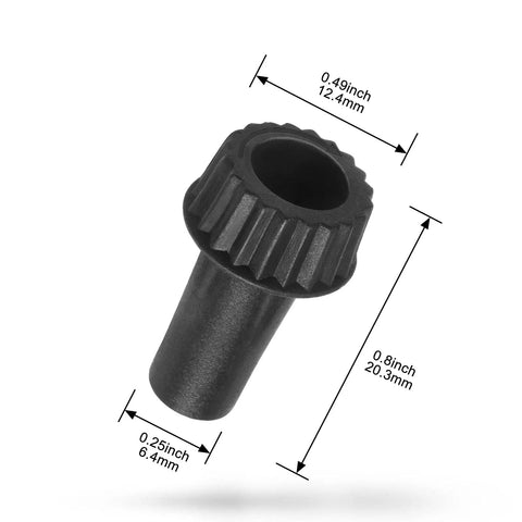 Black 20mm On Off Lamp Switch Knobs Replacement Pack Of 4 For Table And Floor Lamps Easy To Install In Seconds Durable