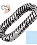 Textured 925 Sterling Silver Oval Spring Gate Rings Carabiner Clips Snap Hooks For Dope Jewelry Making Keychains Bags And Purses Oval Clasp Closures