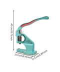 Heavy Duty Cast Iron Manual Press Machine Featuring Smooth Spring Return Arbor Press, 40 cm tall with adjustable handle.