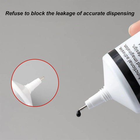 Close-up of a white tube dispensing Ultra Strong T7000 Phone Repair Glue For Screen And Frame Repair Multipurpose Adhesive For Cell Phones.