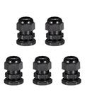 Five Waterproof M18 Cable Gland Connector Nylon Wire Glands Joint For 5mm To 10mm Wires, durable and weatherproof