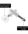 8 Pcs Bi Fold Door Top Roller Guide Wheel And Top Pivot Spring Loaded Replacement Kit with stainless steel shafts and plastic wheels