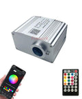 Bluetooth App Controlled Twinkle Fiber Optic Light Engine 32W with remote and smartphone app for starlight headliner decor.