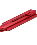 No Sweat Miter Saw Angle Duplicator Professional Grade Foldable Angle Finder Protractor, red aluminum, compact design for precise measurements.