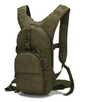 Army Green Camouflage Rucksack Backpack for Men and Women, Oxford Fabric Hiking Pack With 42x21x21 cm Size, front view