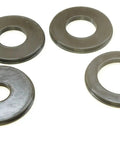 Four Piece Router Table Insert Ring Set Featuring Rock Solid 3.1 Inch Outer Diameter with inner sizes 1, 1.35, 1.5, and 2 inches.