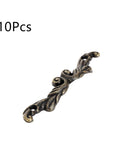 Vintage Bronze Knobs Set 10 Pcs Antique Drawer Pull Handles For Cabinets Jewelry Boxes And Mini Chests Large 75 X 15 X 8 Mm Zinc Alloy