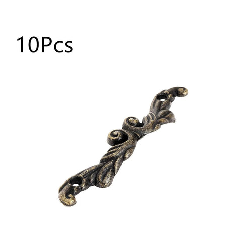 Vintage Bronze Knobs Set 10 Pcs Antique Drawer Pull Handles For Cabinets Jewelry Boxes And Mini Chests Large 75 X 15 X 8 Mm Zinc Alloy