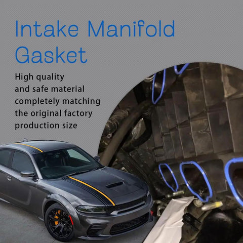 Intake Manifold Gasket Set With Lower And Upper Plenum Gaskets Rubber Seals Kit for Dodge Chrysler Jeep Engines next to car