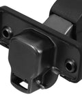 Close-up view of black Soft Close Cabinet Door Hinges With Hidden Damping Buffer, Quiet Two Stage Closing, Easy Install For Kitchen Cabinets And Cupboards