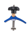 Heavy Duty Track Hold Down Clamp For Woodworking And Carpentry, T Track Clip with strong clamping force, blue and black materials.