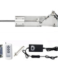 Heavy Duty 24V Reciprocating Linear Actuator With Remote Control, Adjustable Stroke 0.78 To 3.15 Inches, 160 RPM, 30 Lbs Max Torque