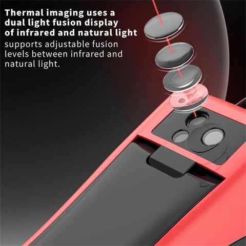 2 In 1 Thermal Imaging Camera And True RMS Digital Multimeter For Electrical Inspections, dual light fusion technology