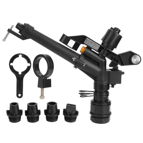 Heavy Duty 360 Degree Rotating Impact Sprinkler With Nozzle Set For Farm And Lawn Irrigation 1.5 Inch Rocking Arm Sprinklers