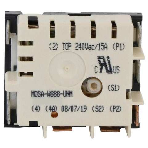 Samsung Energy Regulator Infinite Switch DG44-01002A Replacement with visible connectors and labeling, front view.