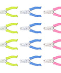12 Piece Multicolor Single Hole Puncher Set, Quarter Inch Metal Handheld Circle Punch With Soft Grip, for crafting needs