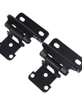 Overlay Cabinet Hinge Black Steel Self Closing Hinge Half Inch Overlay Semi Wrap Spring Design Quiet Close No Fuss Install