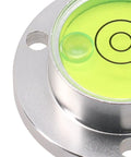 Close-up of Small Horizontal Bubble Level showing high sensitivity vial and metal flange detail.