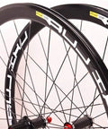 Road Bike Wheelset 700C With Carbon Fiber Hubs, Dope Double Wall Alloy Rims, Front And Rear Sealed Bearing CV Brake, Quick Release