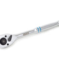 Half Inch Ratchet Wrench With 100 Tooth Reversible Gear, 3.6 Degree Quick Release Half Inch Drive, Ten Inch Long Handle, Oval Head Socket Wrench, CRV Steel Durable Hand Tool For Heavy Duty.