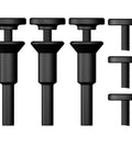 Crossarctic cut-off wheel mounting mandrels, 3-pack; black metal arbors for 3/8 and 1/4 with 1/4 shaft for die grinder