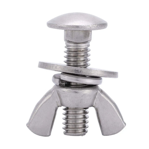 Heavy Duty Butterfly Bolts And Wing Nuts Crafted From Solid 316 Stainless Steel For Rustproof Muscle And Easy No Sweat Tightening Legit Pick For Marine Gear Swap Or Home Fixup That Will Stand Up Well