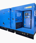 High Output Generator 400kW To 1000kW Open Chassis Beefed Up Industrial Power Plant For Heavy Duty Pumping And Backup Power With Onsite Utilities Available blue enclosed generator with control panel