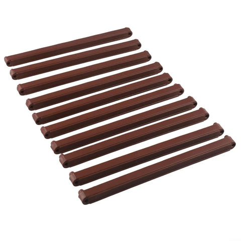 Plastic Drawer Slides Quiet Smooth Cabinet Runners Replacement Kit For Home Kitchen Furniture 10 Pack Durable Tracks Brown