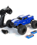 Volcano One Sixteenth Scale RC Monster Truck With Four Wheel Drive, LED Headlights, 2.4GHz Radio, Dual Rechargeable Li Ion Batteries And Charger