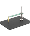 Pro Grade Aluminum Alloy Fixed Test Probe with base plate and 360 degree rotating arm for precise PCB IC soldering and steady fixation