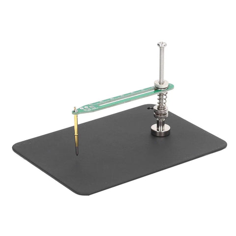 Pro Grade Aluminum Alloy Fixed Test Probe with base plate and 360 degree rotating arm for precise PCB IC soldering and steady fixation