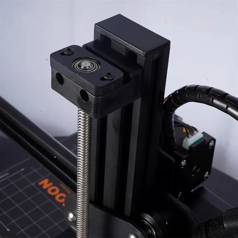 Close-up of T8 Leadscrew Fixing Blocks Top Mount For 3D Printer Z Axis Bearings CR 10 CR 10S Ender, made from POM material.