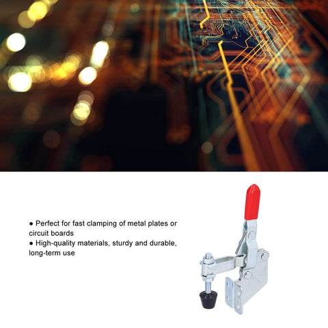 Heavy Duty Toggle Clamp 100Kg 220.5Lb Quick Release Fixture Clamp Push Pull Welding Clamp Vertical Clamp For Woodworking