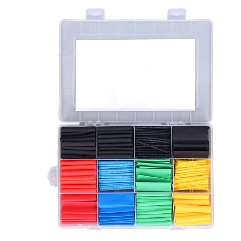 Ultimate 530 Pcs Electrical Insulation Protection Kit With Durable Heat Shrink Tubing Sleeve Variety Pack For Wire Wrap, Solder Joint Repair, Broken Cable Fix, And Led Filament Restoration In A Compact Wear Resistant Polyolefin Assortment in organizer box
