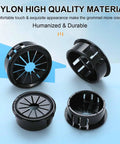 Cable Snap Bushing Grommet Protector For 22mm Mounting Dia 18mm Inner 15.5mm Height 25.5mm Outer Durable PA6 Plastic Black
