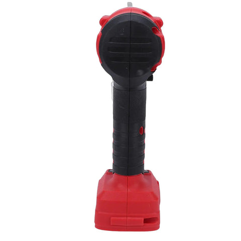 Fockety Cordless Metal Shear With 360 Rotating Head And LED Light For Cutting Stainless Steel Iron Carpet Leather Cardboard Portable Electric Power Tool viewed from the front.