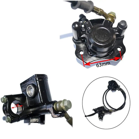 Heavy Duty Hand Operated Hydraulic Disc Brake Master Cylinder Caliper Compatible With Taotao Roketa Sunl Chinese Quad Bikes 50cc 70cc 90cc 110cc 125cc 150cc ATVs Buggy