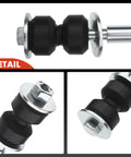 Front Sway Bar Link Stabilizer For Classic GM Rides And SUVs Including Buick Century Electra LeSabre Skylark Estate Wagon Riviera Roadmaster Skyhawk Somerset Regal Cadillac DeVille Fleetwood Seville Cimarron Brougham Bel Air Astro Beretta And More black metal detail