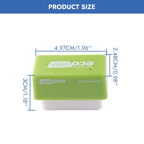 2 Pack Fuel Economy Saver OBD2 Energy Saving Device size dimensions