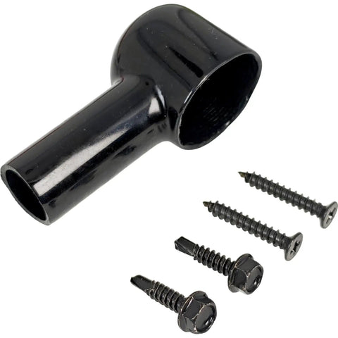 Knockout Rig Upgrade Using This Heavy Duty Alternator Wiring Conversion Harness Kit For Ford Trucks Quick 1G To 3G Wiring Swap, includes black connector and screws.
