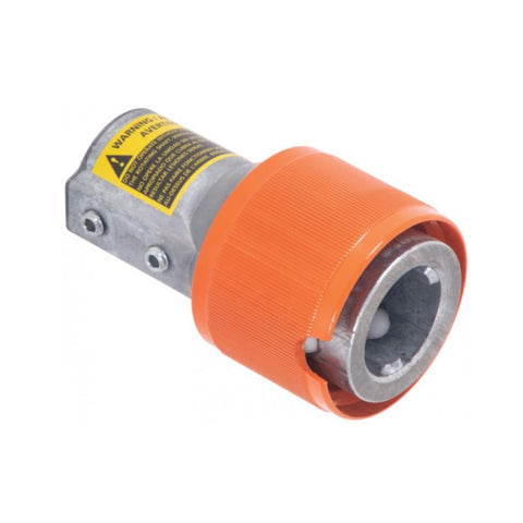 Q Coupler PTO Quick Connect Adapter Pro Grade One And Three Eighths Inch Six Spline To Fifteen Sixteenth Inch Pump Shaft 540 RPM Die Cast Works With 1500 1700 7560 7700 Series Roller Pumps