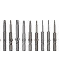 Rock Solid 6Mm Torx Screwdriver Bits Set From T5 To T30 With Magnetic Grip For Cordless Drills And Hand Tool Jobs Made Of High Grade Alloy Steel Perfect For Any Garage or Construction Site. set of 10