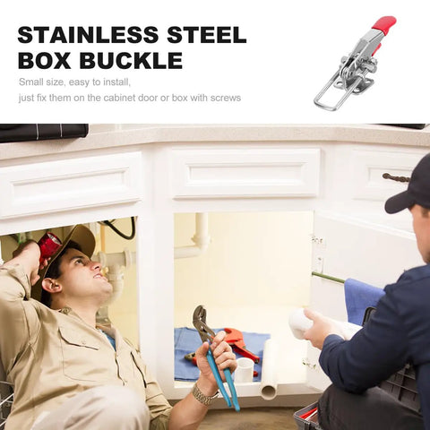 Adjustable Stainless Steel Quick Release Toggle Latch Hasp For RV Roofs And Furniture Locking, Heavy Duty Box Buckle Clamp For Doors, Cabinets, Trailers, And Outdoor Furniture