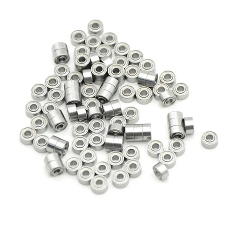 Pro Grade Carbon Brush Micromotor Handpiece Ball Bearing Kit For Electric Nail Drills 210 102L 105L 1480 1260 940 RPM Four Piece Set Delivers Smooth Quiet Operation And Long Lasting Performance For Your Nail Drill Workhorse, silver ball bearings