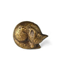 Antique Brass Cabinet Knob And Pull Set For Cabinets And Dressers, Animal Woodland Style Kitchen Knobs, Easy Install With Included Bolts, Rust Resistant Hardware, Two Pack fox-shaped antique brass cabinet knob