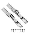 Hidden Hinge Kit 2 Pack For Cabinets And Wardrobes, 90 Degree Folding Door Hardware, shown with screws