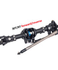 AR44 Front And Rear Nylon Axle Set With Metal Front Reverse Bevel Gear for RC Crawler SCX10 II 90046 47 RGT 86100, close-up view