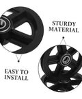 Close-up of Kickass Heavy Duty Sliding Door Pulley Wheel Kit With Rigid Casters showcasing sturdy material and easy installation.